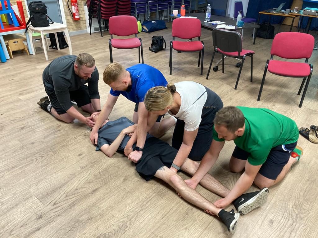 First aid training in progress in Bristol